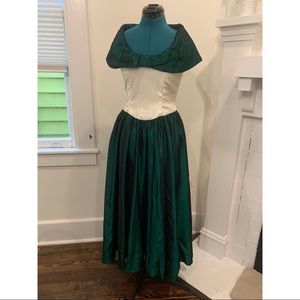 80s Faux Silk Party Dress